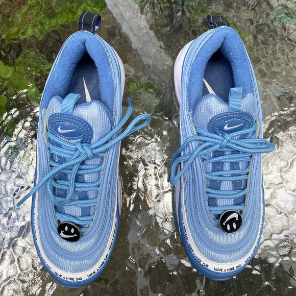 Nike " Have A Nike Day " Air Max 97 Blue Indigo Sneakers - Picture 10 of 17